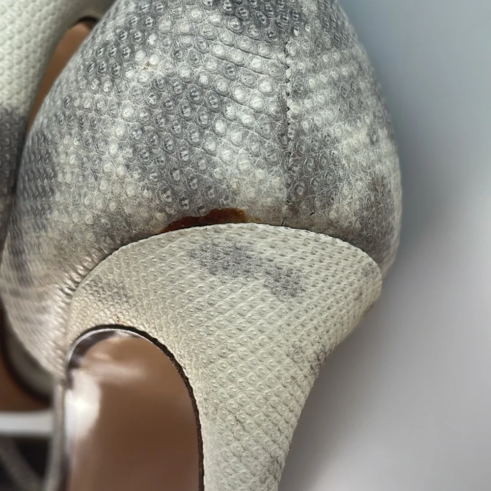 FRANCESCO RUSSO Paris Leather Plexi Pumps Heels. 40. - Picture 9 of 11